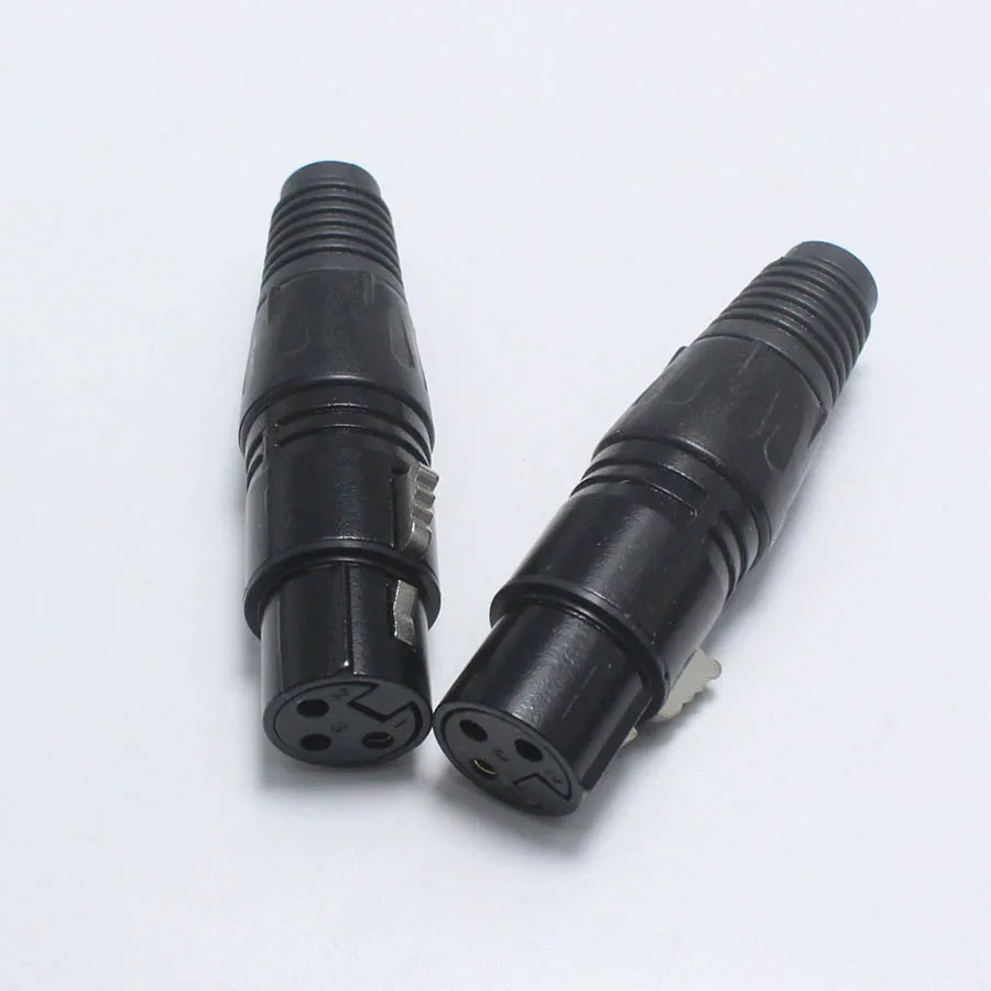 EClyxun 1 пара = 2 шт. XLR 3 контактный разъем для аудиокабеля MIC 3P штепсельная вилка с