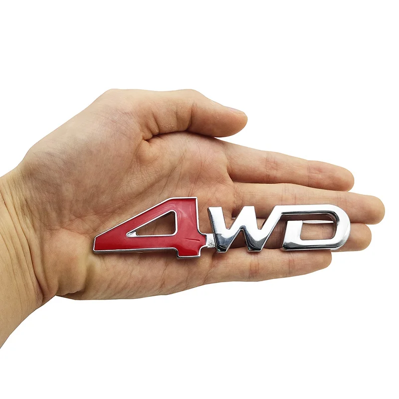 Автомобиль хвост сзади боковые металлические 4x4 RC Car 4WD Стикеры 3D Chrome знак