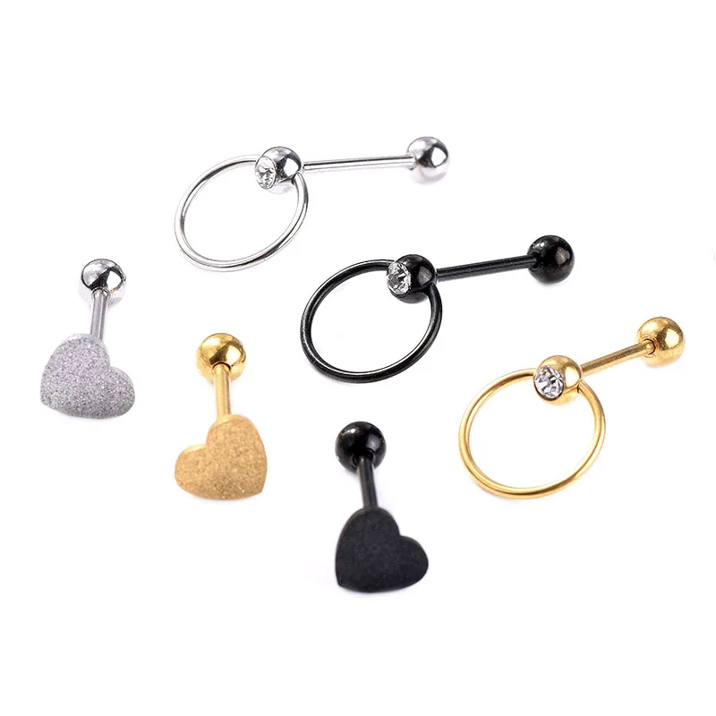 3 шт./компл. кольцо из нержавеющей стали в форме сердца|Украшения для тела| |