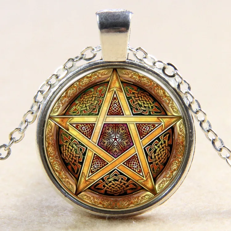 Золотой Пентакль переплетенные мотивы популярный новый стакан драгоценных