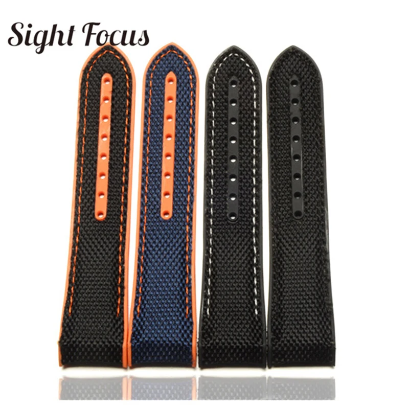 Ремешок для часов с нейлоновой резиновой подкладкой 22 мм Omega Seamaster планеты океана