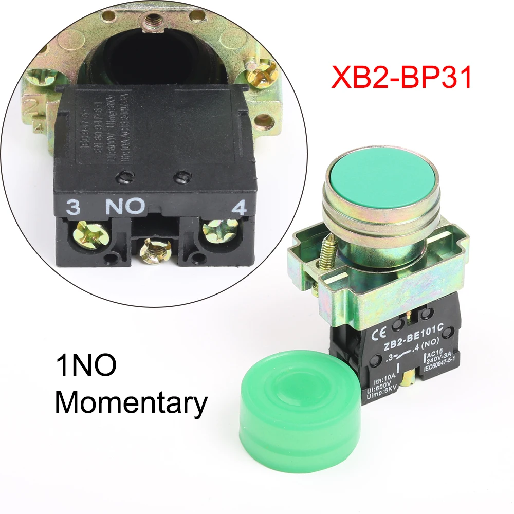 XB2 BP11 BP21 BP31 BP42 BP61 водонепроницаемый кнопочный переключатель 22 мм Мгновенный