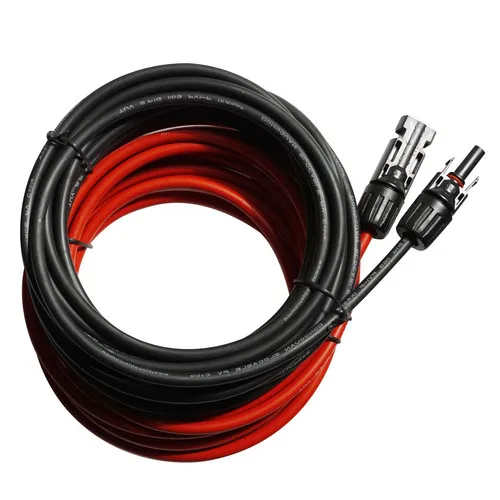 ECOworthy 10A/20A CMG Солнечный контроллер и 5 м черный красный кабели 4 шт. Z btacket для дома 100