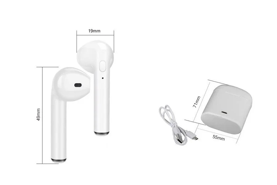 I9s i7s tws истинные Беспроводные стерео Bluetooth наушники гарнитура Handfree наушники с микрофоном для iphone xiaomi Android IOS