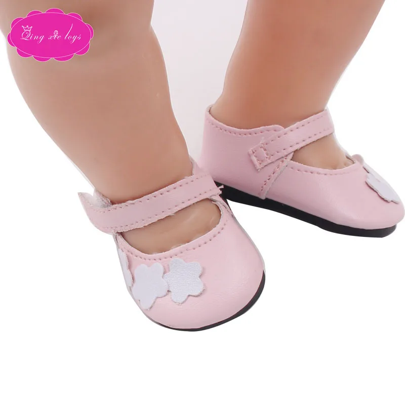 Куклы розовое платье принцессы обувь подходит 43 см baby doll и американский 18 дюймов девушки кукла обувь аксессуары g5-g66