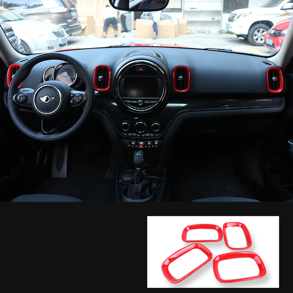 

Car Center Console Rings Gear Shift Steering Wheel Circle Vent Cover Case For Mini Cooper F60 Countryman Car Styling Accessories