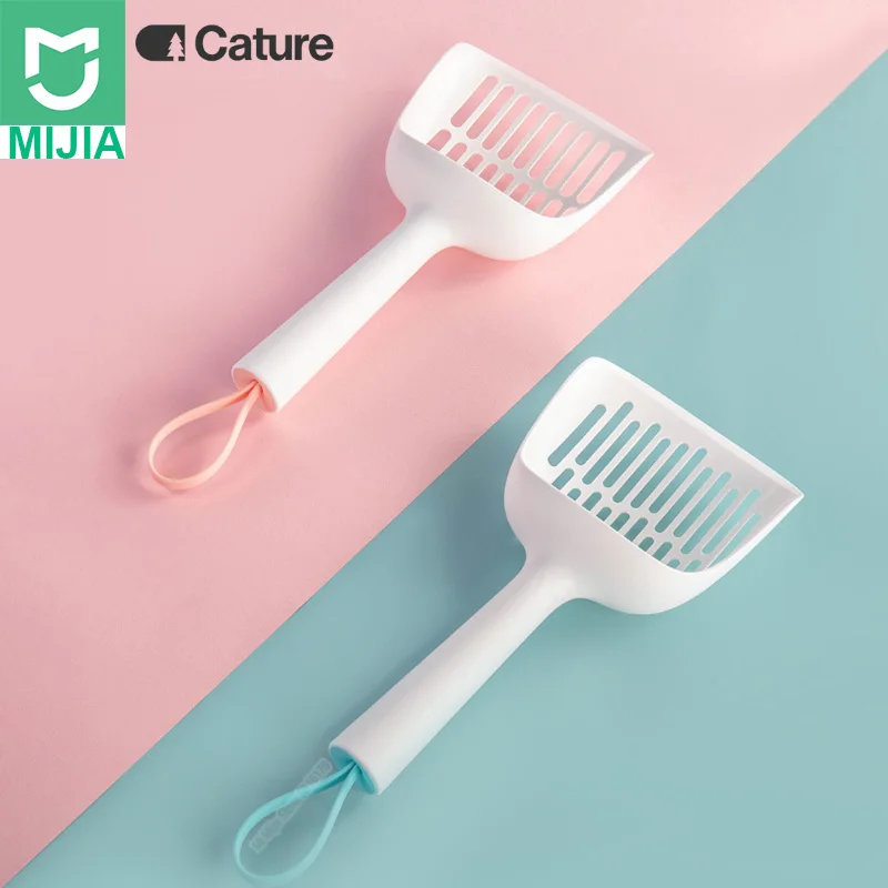 2 цвета Xiaomi Mijia Антибактериальный кошачий наполнитель 7,5 мм отверстие 5,5 мм специальная лопатка ABS точное отверстие инструмент для чистки домашних животных Пищевые ложки