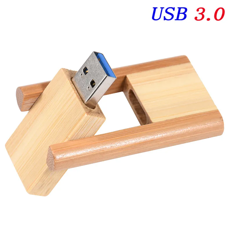 JASTER USB 3,0 логотип Заказная лазерная гравировка вращающийся деревянный usb флеш-накопитель Флешка 4 ГБ 16 ГБ 32 ГБ 64 Гб карта памяти подарки - Цвет: C