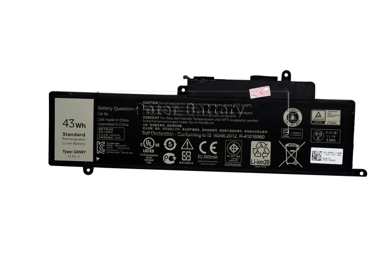 Оригинальный аккумулятор JIGU для ноутбука DELL Inspiron 13 7347 11 3147 15 7558 7348 GK5KY 04K8YH 31NP6/60/80 1 В