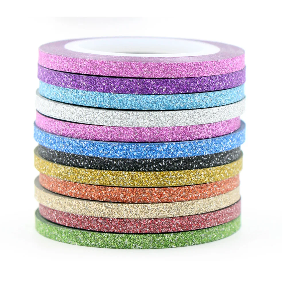 Новинка модные матовые наклейки для ногтей 12 цветов на выбор рулоны полосатая