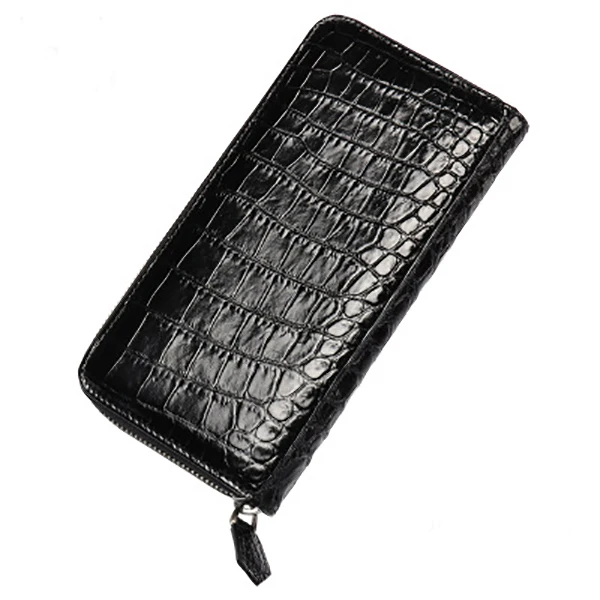 04 black LAMGSIDI, натуральная крокодиловая кожа, клатч, защитный чехол для iphone x, 6, 7, 8 plus, 5S, SE, роскошная, деловая, благородная, многофункциональная сумка - Цвет: 04 black