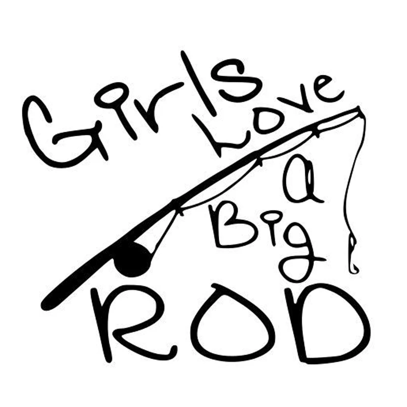 

15,3 см * 13,8 см, девушки любят большой стержень, модные автомобильные наклейки, автомобильные аксессуары S4-0570