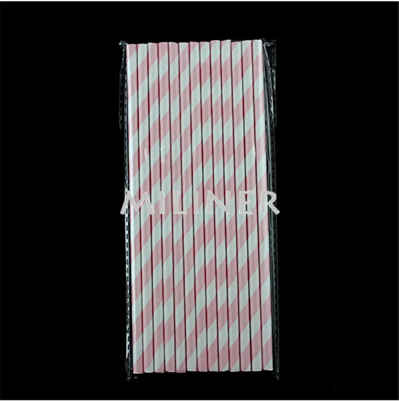 Горячая продажа 25 шт красочные бумажные соломинки для детей день рождения