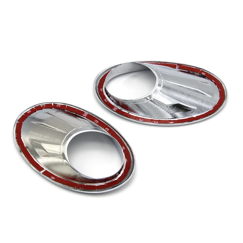 Автомобильный Стайлинг для Nissan Qashqai и Qashqai+ 2 2010 2011 2012 2013 ABS хромированный передний противотуманный светильник, накладка на головку противотуманных фар, 2 шт