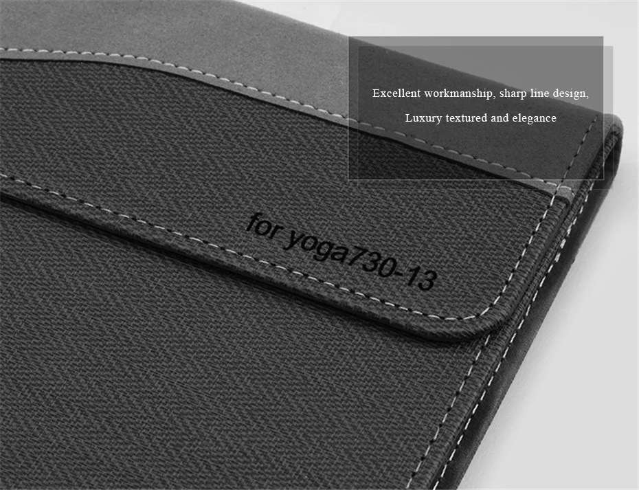 Чехол для ноутбука lenovo YOGA 730 13," съемный магнитный чехол из искусственной кожи защитный чехол для lenovo Yoga 730-13 730-13IKB