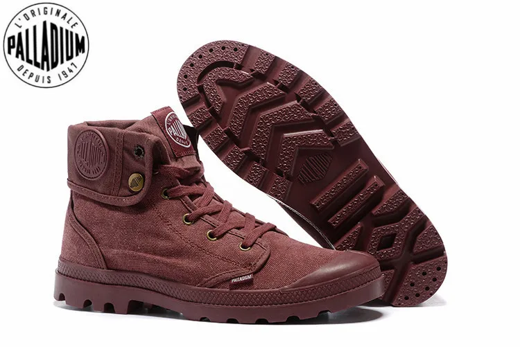 Женские парусиновые кроссовки PALLADIUM фиолетовые повседневные ботильоны в стиле