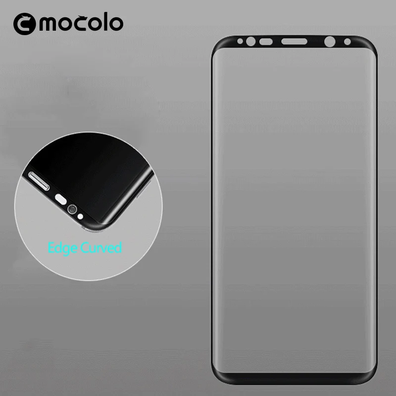 Защитная пленка для Samsung S8 Mocolo с закругленными краями 9H 3D из закаленного стекла