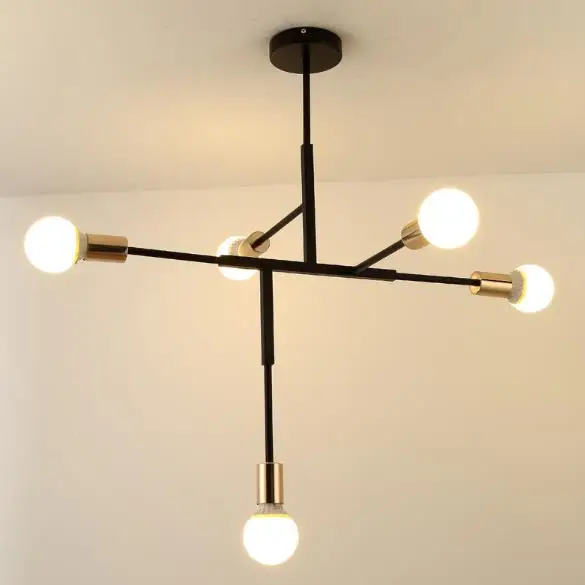 

Nordic Modern Gold LED Pendant Lights bedroom dinning room kitchen hanglampen voor eetkamer E27 LED Lamp Edison Light Bulb