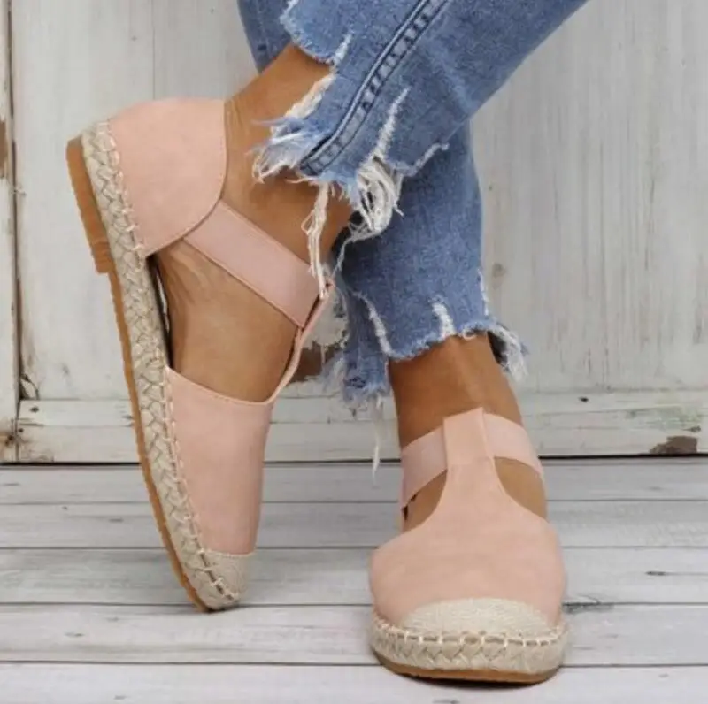 Sandalias mujer Женские летние босоножки на низком каблуке Обувь без шнуровки с