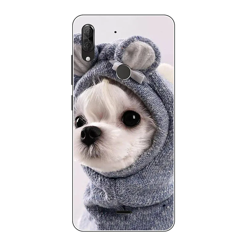 Милый модный чехол с цветочным рисунком для Wiko View 2 Plus чехлы из мягкого ТПУ