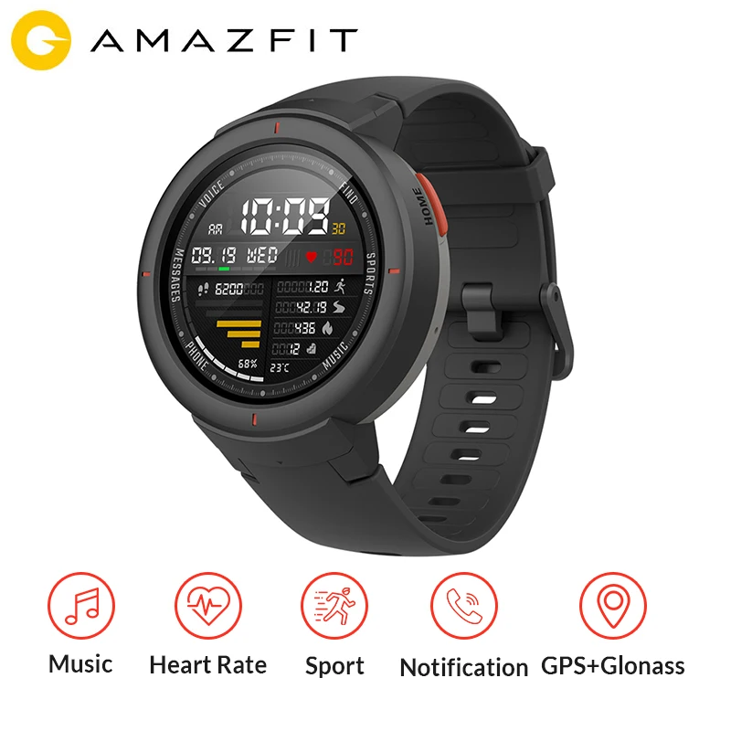 Amazfit Verge английская версия Смарт часы 1 3 дюймов AMOLED экран набор и ответ на звонки