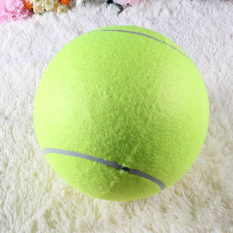 

9.5 Inches Dog Tennis Ball Giant Pet Toy Tennis Ball Dog Chew Toy Signature Mega Jumbo Kids Toy Ball For Pet Dog's Supplies