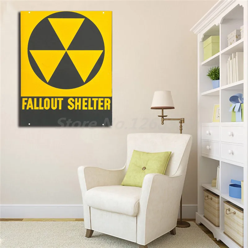 Fallout Shelter вывеска HD настенная Художественная холст постер и печать Картина