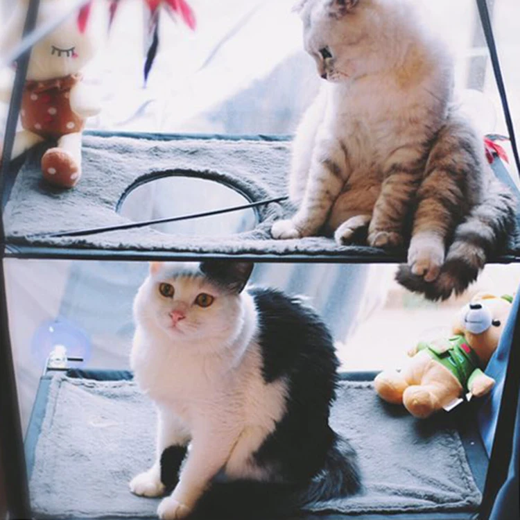 Кошек шезлонг кошка гамак кровать крепление окно лежак присоски теплая для