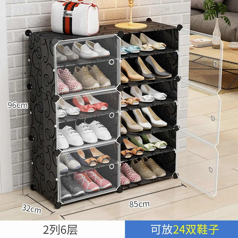 DIY Multi-layer Economical Simple Shoe Cabinet Economize Space Doorway Cabinets Dustproof Home Shoe Shelf Cabinet High Quality