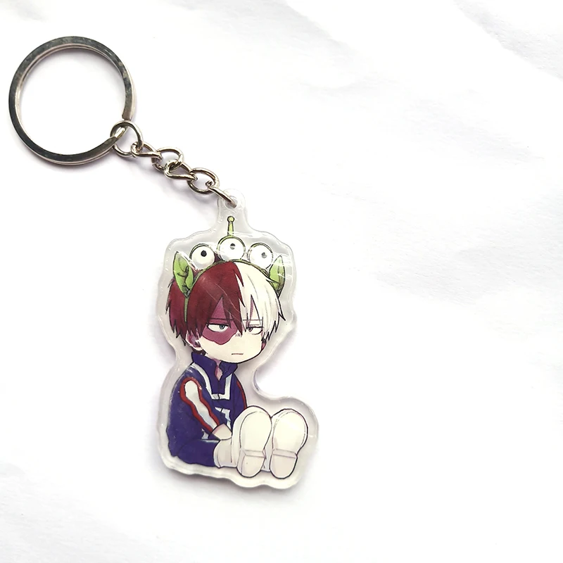 Брелок для ключей с аниме Bokuno Hero Bakugou My Acdemic bakugou katsuki odoroki Portachiavi двойная подвеска |