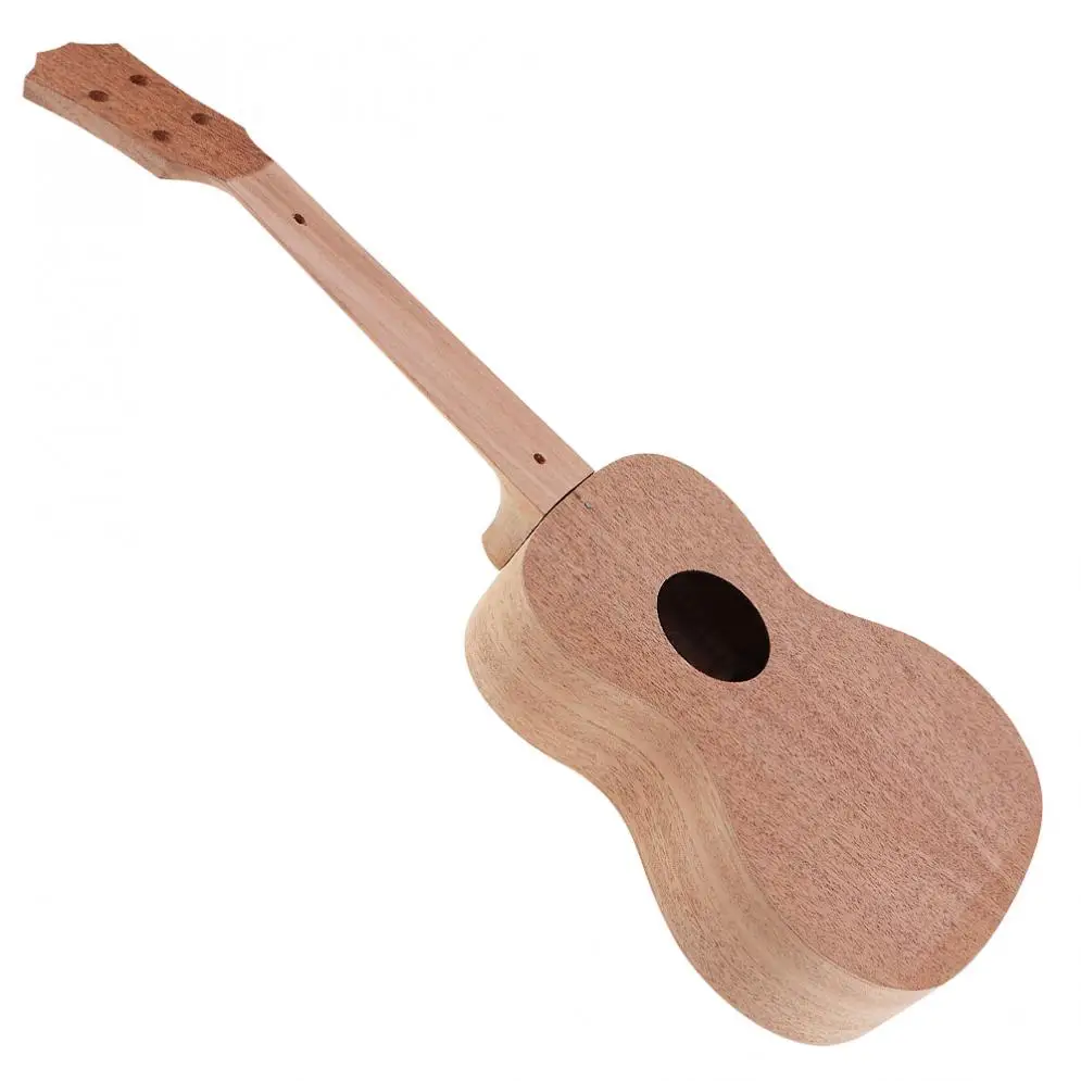 23 Inch Mahogany DIY Ukulele Kit Concert Hawaii Guitar with Rosewood Fingerboard and All Closed Machine Head | Спорт и развлечения