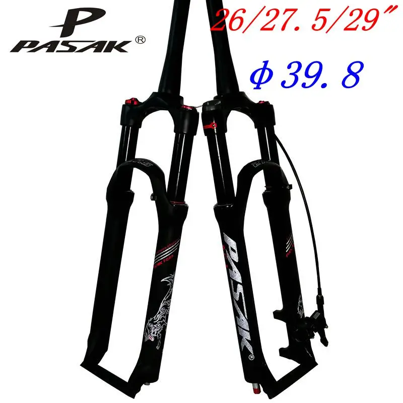 bicycle Fork 26 27.5 29 er Disc Brake Remote Shoulder control Mountain MTB bike fork air damping centrum 39.8  1-1/2 HL/RL