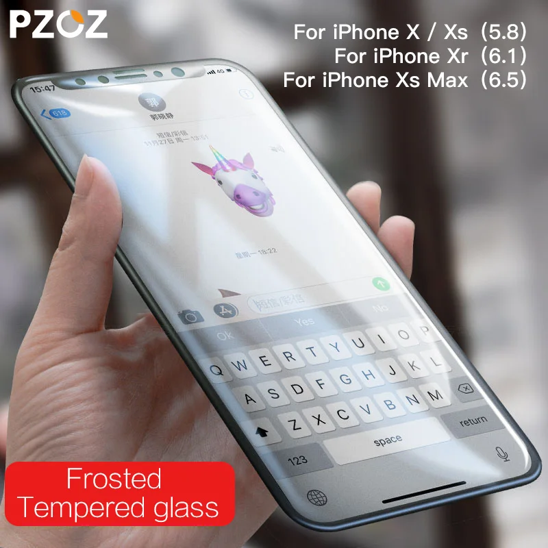 Закаленное стекло PZOZ для iphone X XS Max XR полноэкранная защитная пленка 5D xr 9H|phone protective