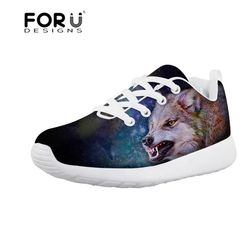 FORUDESIGNS/спортивная обувь для бега Детские кроссовки с принтом животных Детская