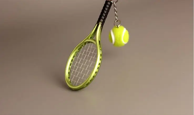10 Keychains Wholesale Sporting Goods Mini Tennis Racket Keychain Creative Advertising Pendant | Украшения и аксессуары
