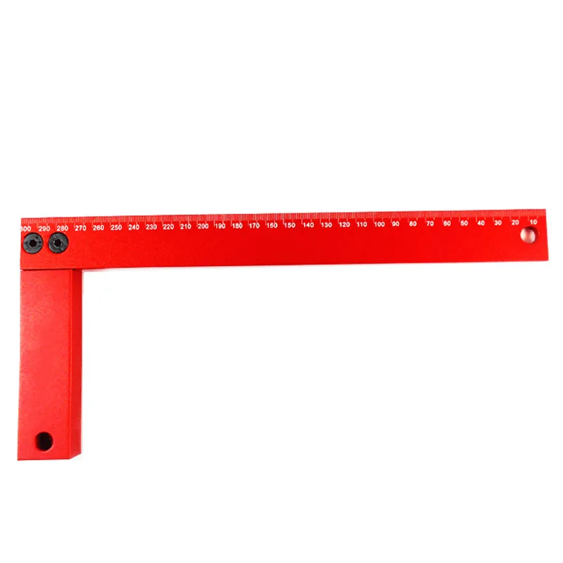 

Woodworking Precision 300mm Scribe Mark Measurement Tool L Block Square Aluminum Alloy Cross-calibration Ruler