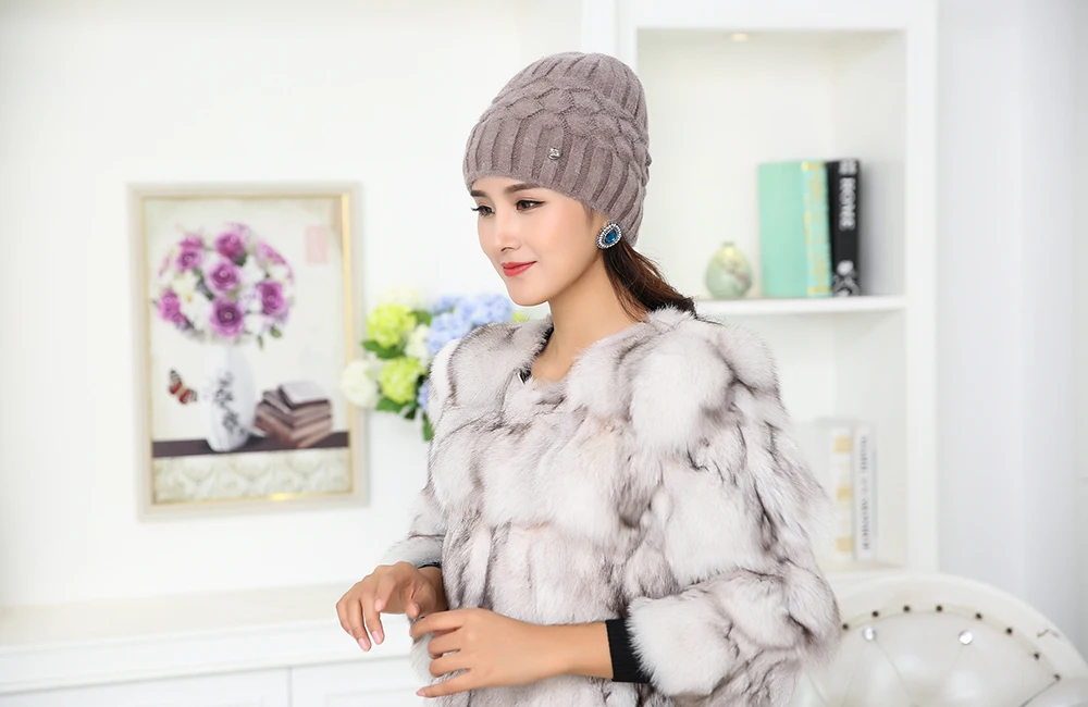Beanies skullies woman autumn and winter cap girl knitted hats for women beanie warm hat gorro ladies winter wool caps bone