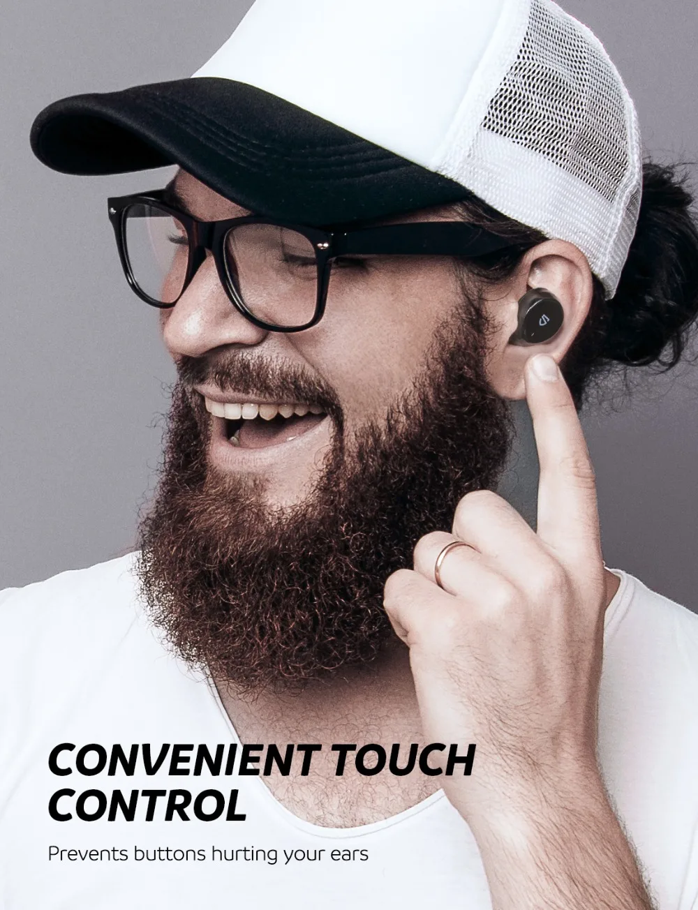 SoundPEATS Trueshift Bluetooth Беспроводные наушники с микрофоном IPX7 водонепроницаемые