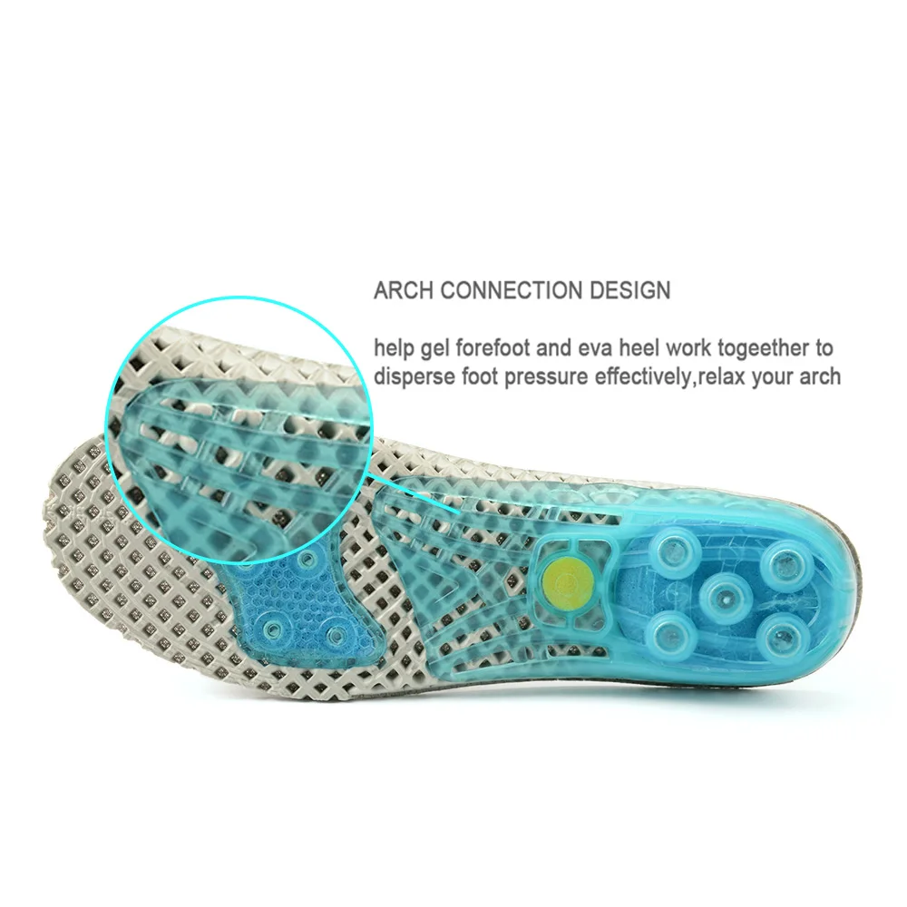 SOCOMFY силикагель стельки для кроссовок ударопрочный пружинный амортизационный