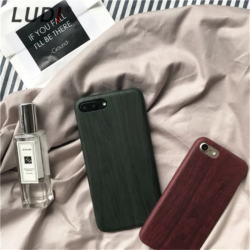 Винтажный кожаный чехол LUDI для телефона iPhone 7 мягкий из искусственной кожи X 6 6s 8