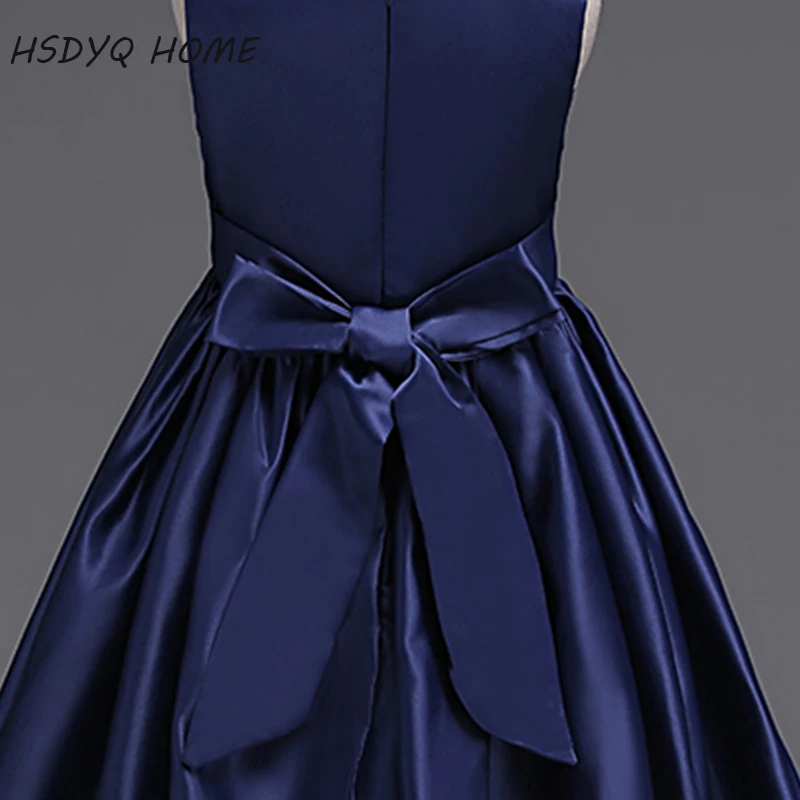 Простые платья с V-образным вырезом для девочек Новое поступление 2017 дешевые