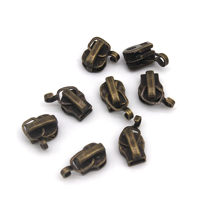 Винтажная металлическая головка на молнии DONYAMY 20 шт. 3 # слайдер для багажа