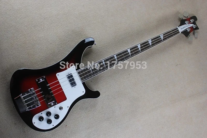 Изготовленная на заказ гитарная фабрика высшего качества черная 4 струны 4003 Рик