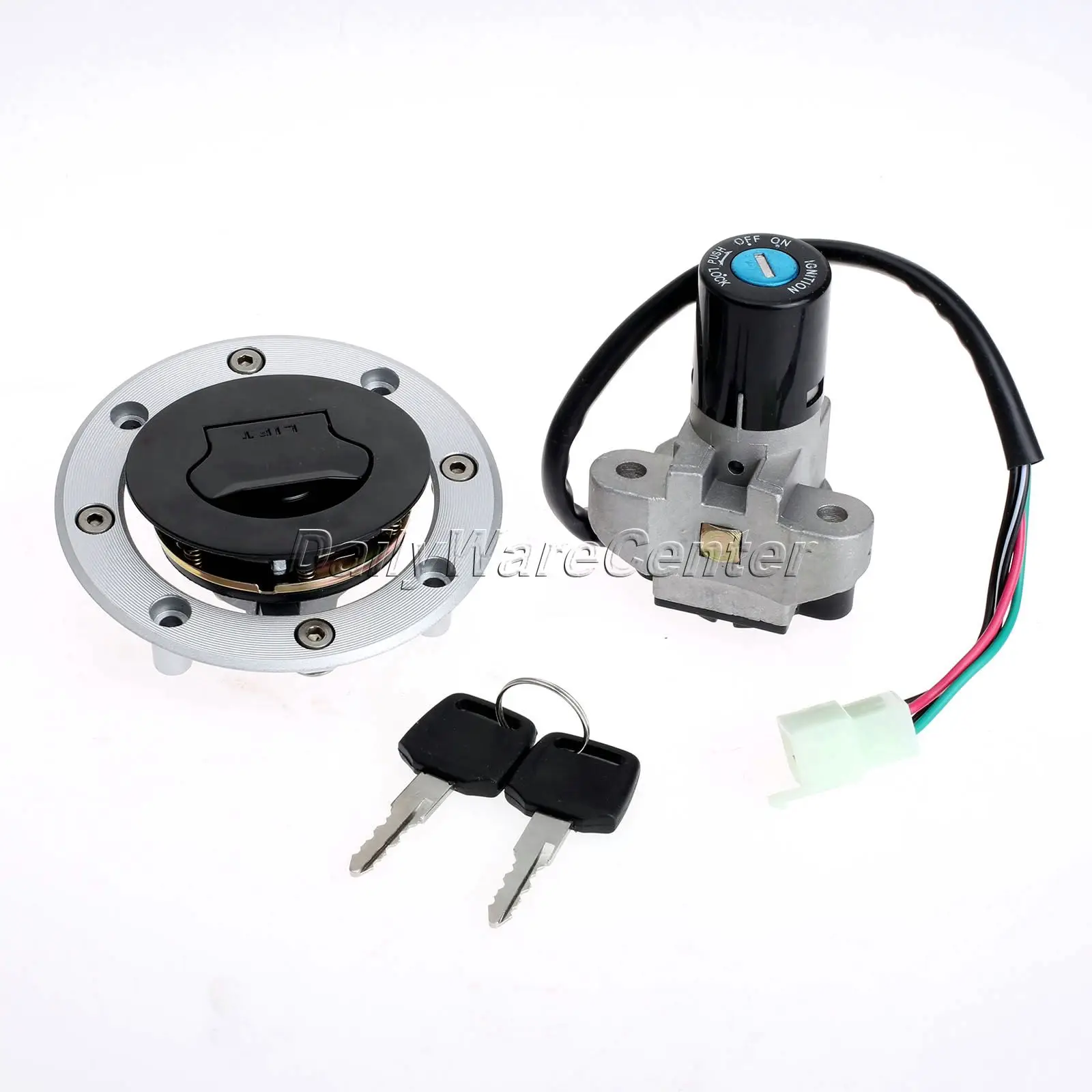 Замок зажигания мотоцикла топливная газовая крышка + ключи для Suzuki RF400 RF600 RF900 RGV250