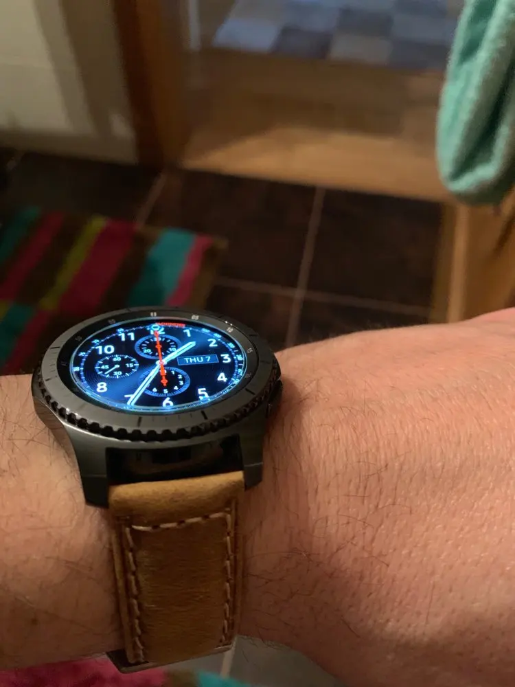 22 мм ремешок для часов из натуральной кожи для samsung gear S3 Frontier классический ремешок для huawei gt для Amazfit Stratos 2 2S браслеты