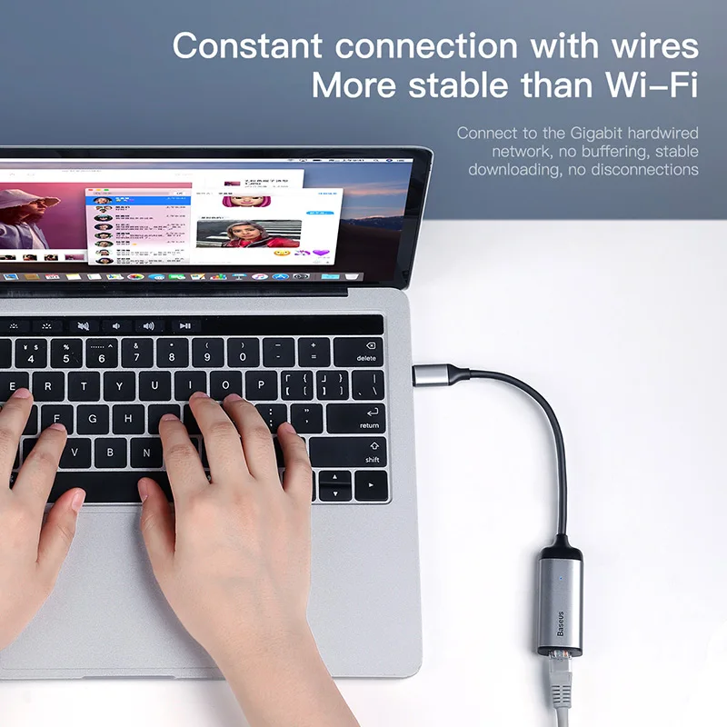 

Baseus USB C HUB Type C to HDMI USB 3.0 RJ45 SD/TF Card Reader USB OTG Adapter For MacBook Air Pro Samsung Huawei USB-C 3.0 HUB