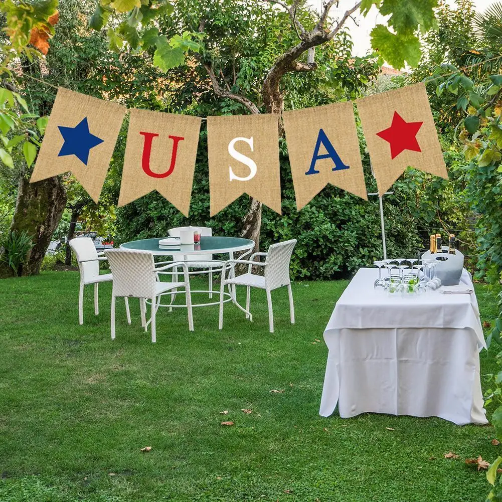 США Национальный день День Независимости гирлянда бандажи ласточкин хвост