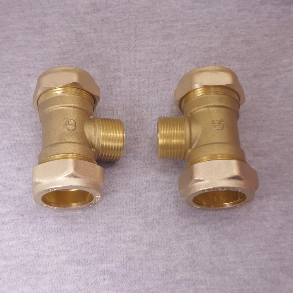 28 мм * &quot* Компрессионный фитинг тройник для латунной трубки|compression fitting|brass teetee
