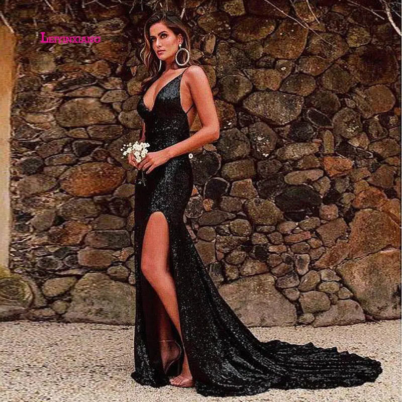 LEIYINXIANG 2019 популярное Новое поступление выпускное платье Nuevo Vestido de Noche Largo Piso