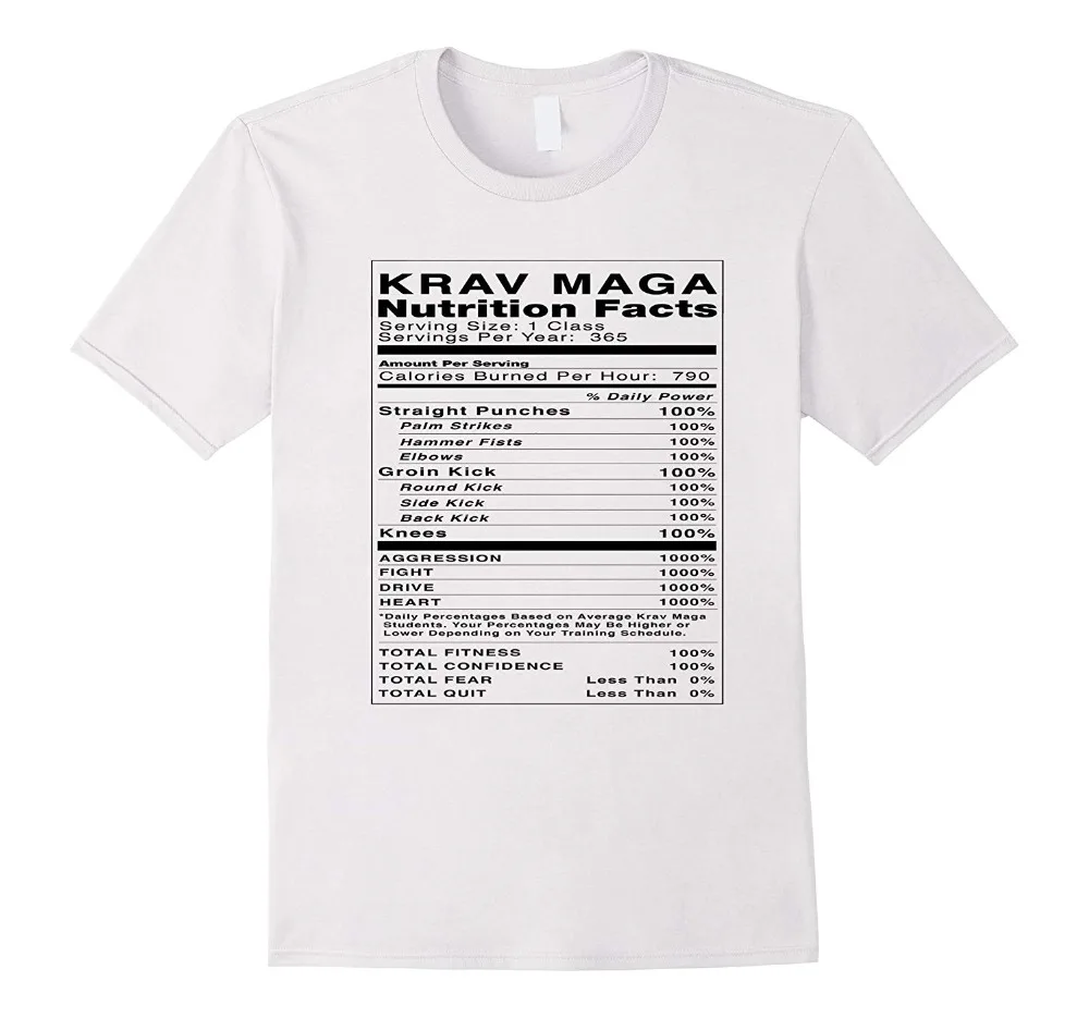 

Krav Maga Nutrition Summer Fashion Letter Printed 2019 Men'S Casual Print Short Sleeve Cotton Printed T Shirts Cool